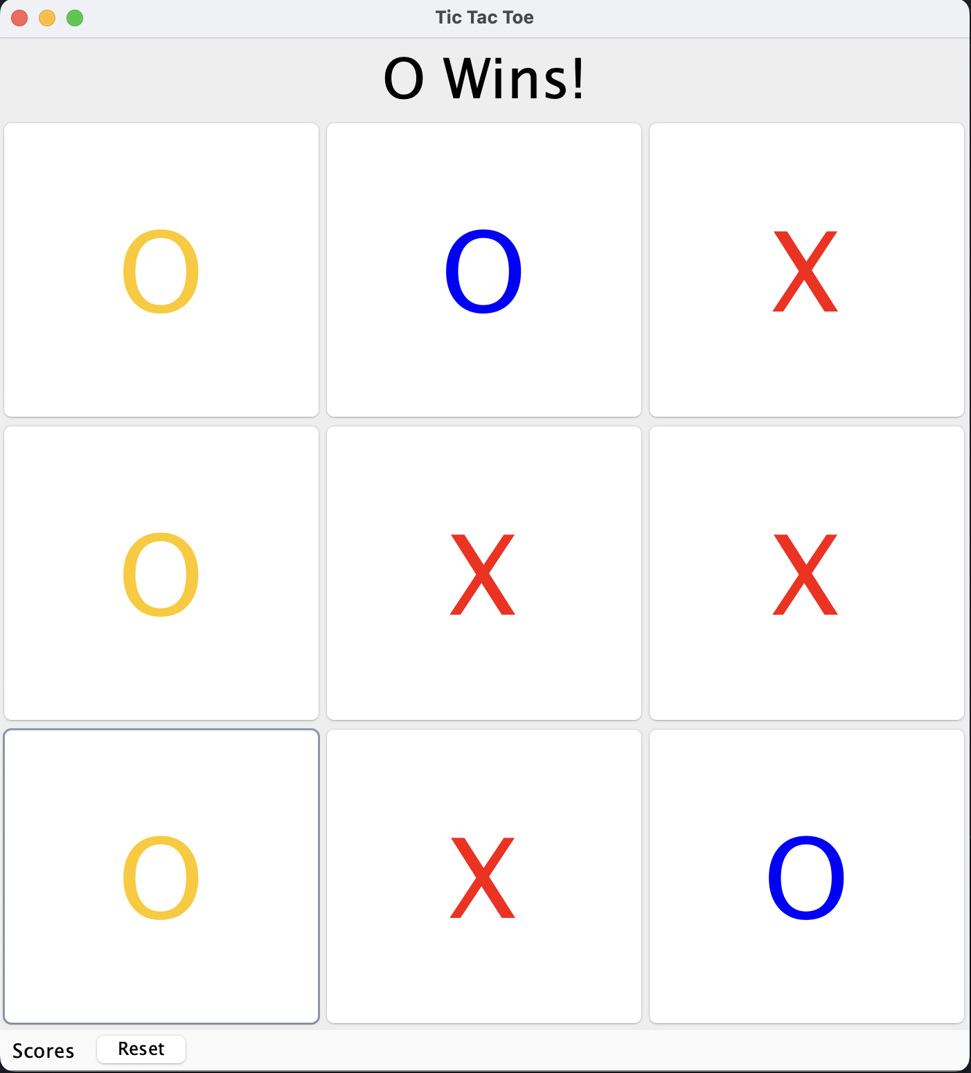 Tic-Tac-Toe Game Screenshot